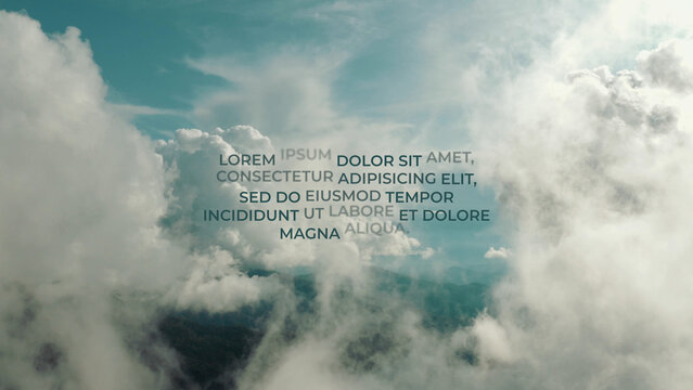 Raindrops Words Vertical Text Position Animation Preset