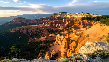 Scenic Bryce Canyon sunset view