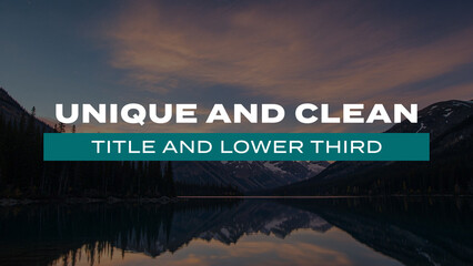 Modern Smooth Animation Titles Vol.02