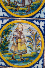 Azulejo de Cer&aacute;mica de Talavera de la Reina, Toledo Espa&ntilde;a