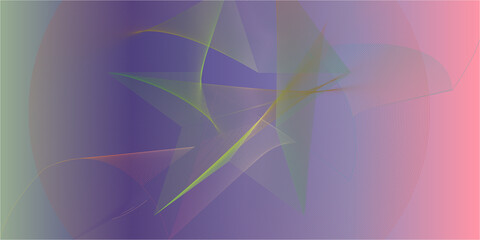 Multicolor Abstract Gradient Texture Vector Illustration. Abstract Vector Illustration with Intersecting Geometric Shapes. 