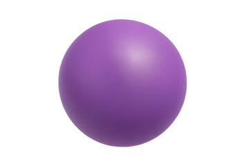Fototapeta premium Purple sphere floating on transparent background: perfect for graphic design projects
