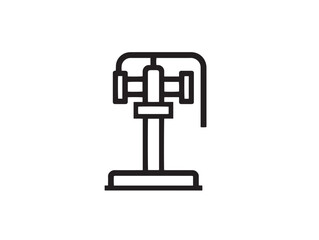 Obraz premium Durable Industrial Drum Pump Icon in Elegant Minimal Vector Artwork