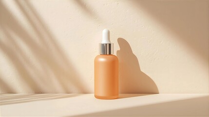 Amber Glass-Style Dropper with Tropical Aesthetic