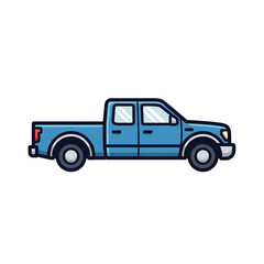 Fototapeta premium old blue car