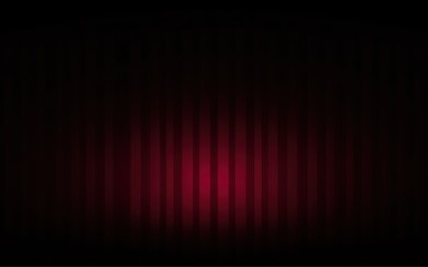 Dark red vertical lines on black background create a stagelike atmosphere