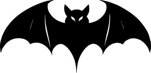 Minimalist Bat Icon for Wildlife and Night Branding