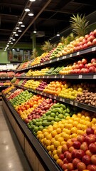 fruit and vegetables at the market