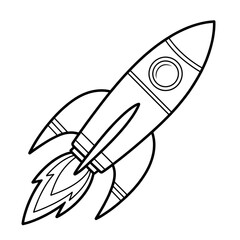 space rocket vector illustration