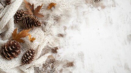 Autumnal decor background