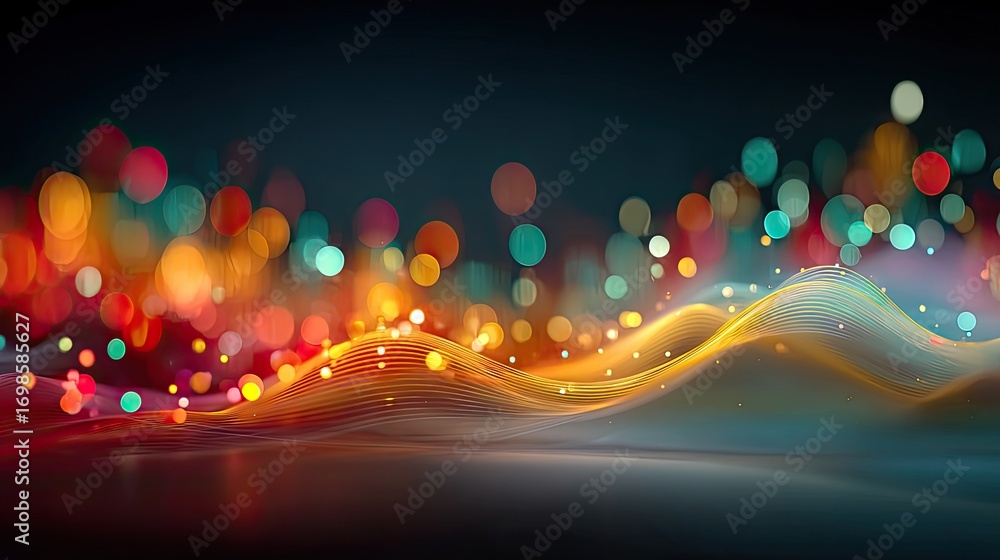 Aufkleber abstract financial concept with multiple colorful graph lines converging into one strong golden grow