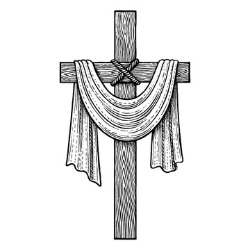 A wooden cross &mdash; a symbol of the crucifixion and sacrifice of Jesus Christ for the sins of humanity.