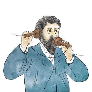 Alexander Graham Bell, first telephone