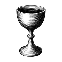 A communion cup with wine, symbolizing the blood of Jesus Christ shed on the cross for our sins