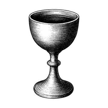A communion cup with wine, symbolizing the blood of Jesus Christ shed on the cross for our sins