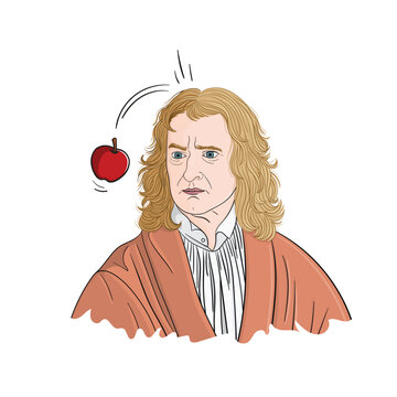 Isaac Newton (1643-1727) was an astronomer, scientist, philosopher, mathematician and physicist who developed the principles of modern physics.