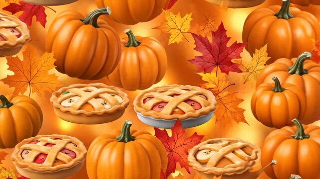 Pumpkin pie orange pumpkin autumn leaf harvest crust lattice pattern evoking cozy festive thanksgiving warmth and gratitude