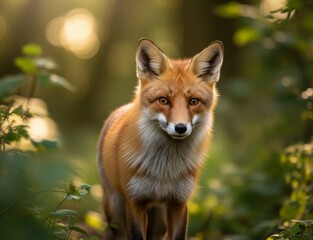 Fototapeta premium a fox stalking prey