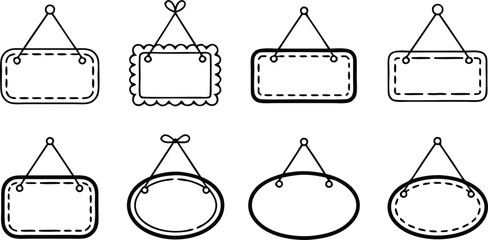 Vintage Hanging Sign Frames 