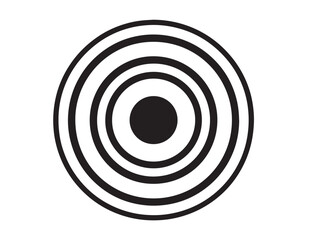 Clean Vector Line Art Hole Saw Tool Icon Illustration