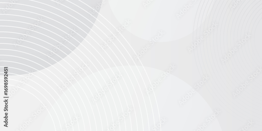 Wall mural white geometric abstract background overlap layer on bright space effect simple element circles