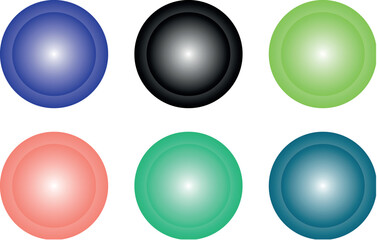 High-Quality Vector Collection of Grunge Circular Forms and Gradient-Toned Banner Illustrations