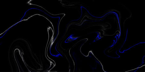 Beautiful black and blue abstract liquid marble background texture. Marble rock texture blue pattern liquid swirl paint black dark that is Illustration background.  Dark black marble pattern.