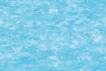 Light blue tiled mosaic wall with irregular water effect abstract modern seamless pattern background