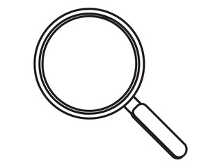 Inspection mirror icon sleek professional linear vector artwork