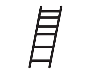 Ladder tool icon sleek minimal clean vector illustration