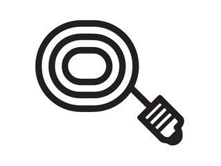 Leak detector equipment icon elegant clean minimal illustration