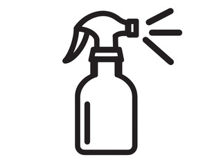 Modern lubricant spray can icon attractive linear illustration