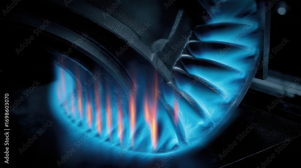 Poster An engaging closeup of a cooling system working around freshly moulded turbine blade sections emphasizing the careful temperature control required to achieve optimal material properties.