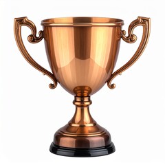 Elegant Copper Trophy Award Success Achievement Prize.