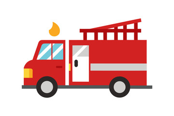 fire truck vector illustration