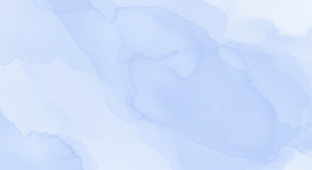 Obraz premium Delicate Light Blue Abstract Ink Wash Design