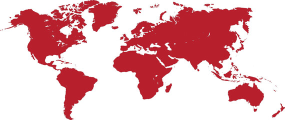 Editable Map of the World in Vector Design