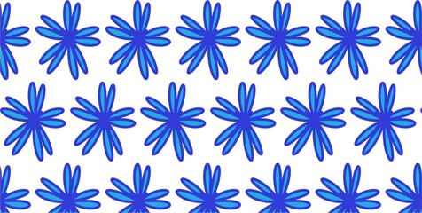 blue flower pattern