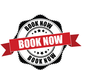 badge,book,now modern flat  vector illustration for reservation promotion design vector graphic for service booking