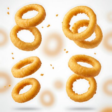 Golden Onion Rings: A Crispy 3D Flight