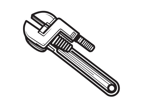 Pipe Wrench clip art preview