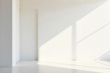 Serene Minimalist Beige Plaster Wall Clean Lines & Subtle Texture for Modern Interior Design