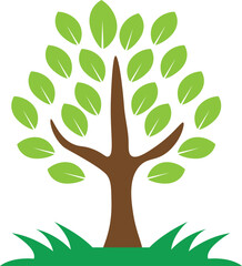 Creative Vector Tree Silhouette Elements for Eco Labels, Sustainable Brand Logos, Organic Product Packaging, and Nature Art