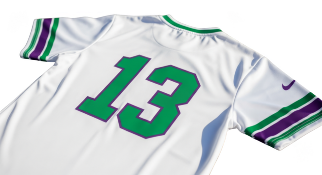 Jersey Number Thirteen Clean sporty bold