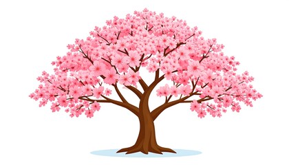 Fototapeta premium Pink cherry blossom tree