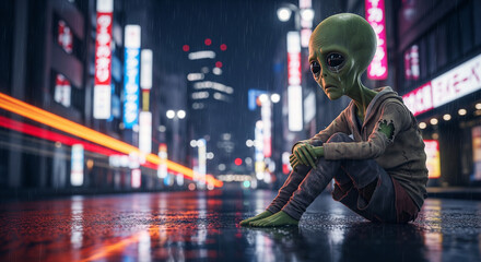 Extraterrestre perdido en la planeta Tierra
