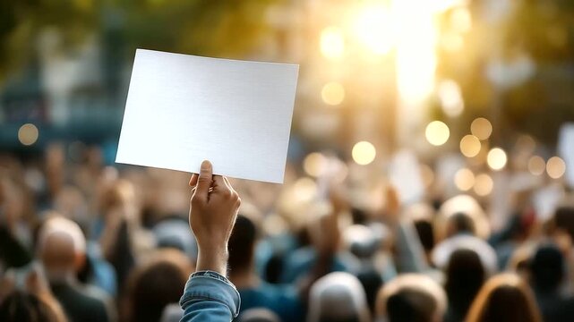 Passionate outdoor protest with diverse group of activists Protest activism outdoor demonstration passionate activists social justice human rights equality political rally unity