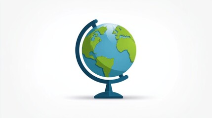 Fototapeta premium Colorful stylized globe illustration