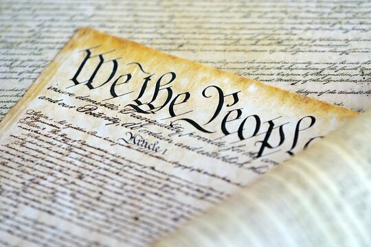 A parchment of the first Constitution of the United States