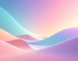 Naklejka premium Hyperrealistic smooth gradient background blending soft pastel colors